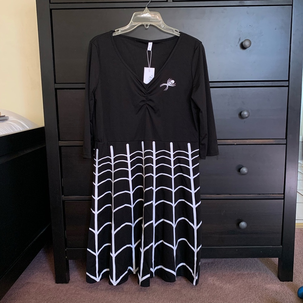 NWT: DressLily Halloween Spiderweb Dress